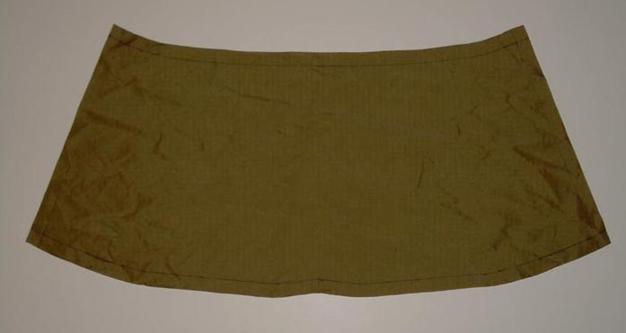 fabric cut to shape