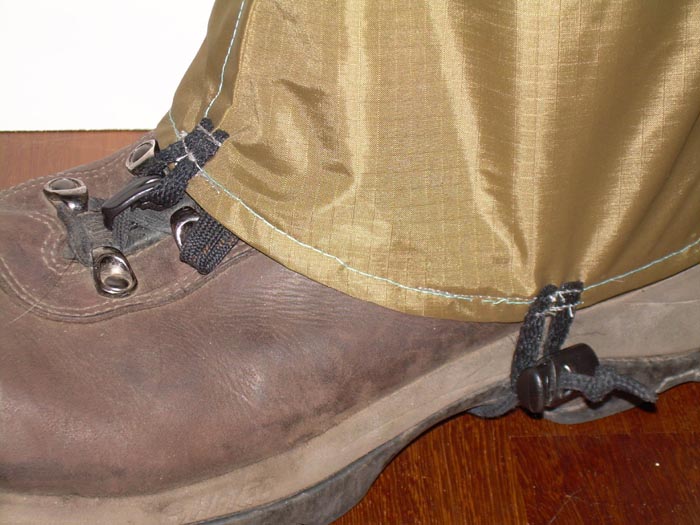 closeup of cordhook and instep cord attachment