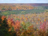 Closeup view from Deanman's Hill overlook