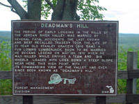 Sign at Deanman's Hill overlook