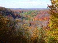 View of Jordan River valley from Landslide scenic overlook