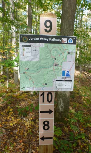 Trail map sign