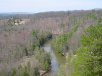 View from Highbanks Rollway Overlook