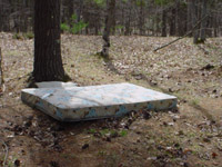 Mattress on NCT east of Anderson Creek